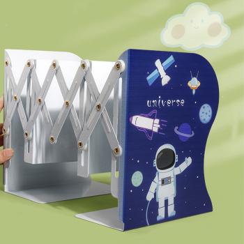 360Home Bunte Buchstütze ausziehbar Buchständer Astronaut